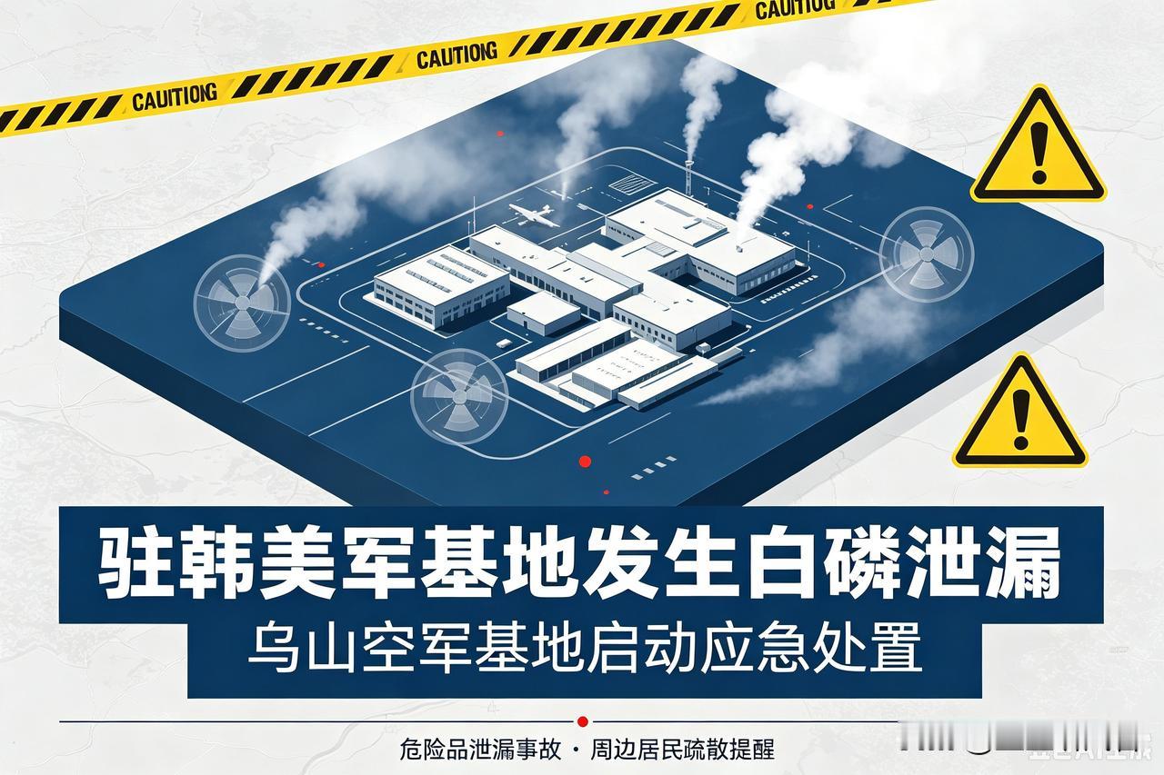 危险物质外泄！驻韩美军基地发生白磷泄漏事故

据韩国媒体消息，7月28日，位于韩