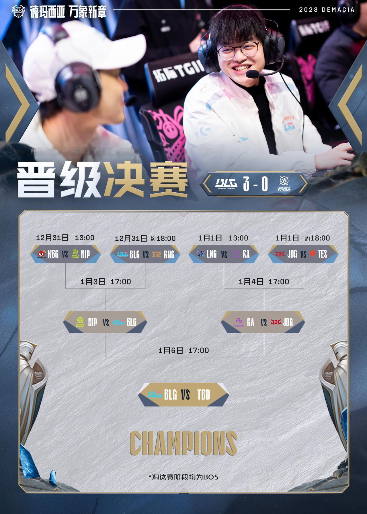【2023LPL德玛西亚杯】四强赛BLG 3-0 NIP成功晋级决赛英雄联盟[超
