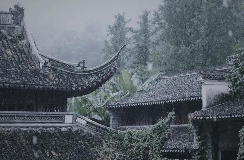 AI妙生图润物无声江南雨。