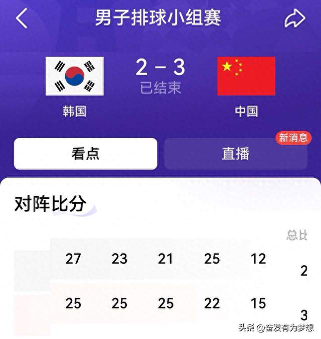 韩国球迷意难平!不仅因为2-3不敌中国男排，更在于以下5点