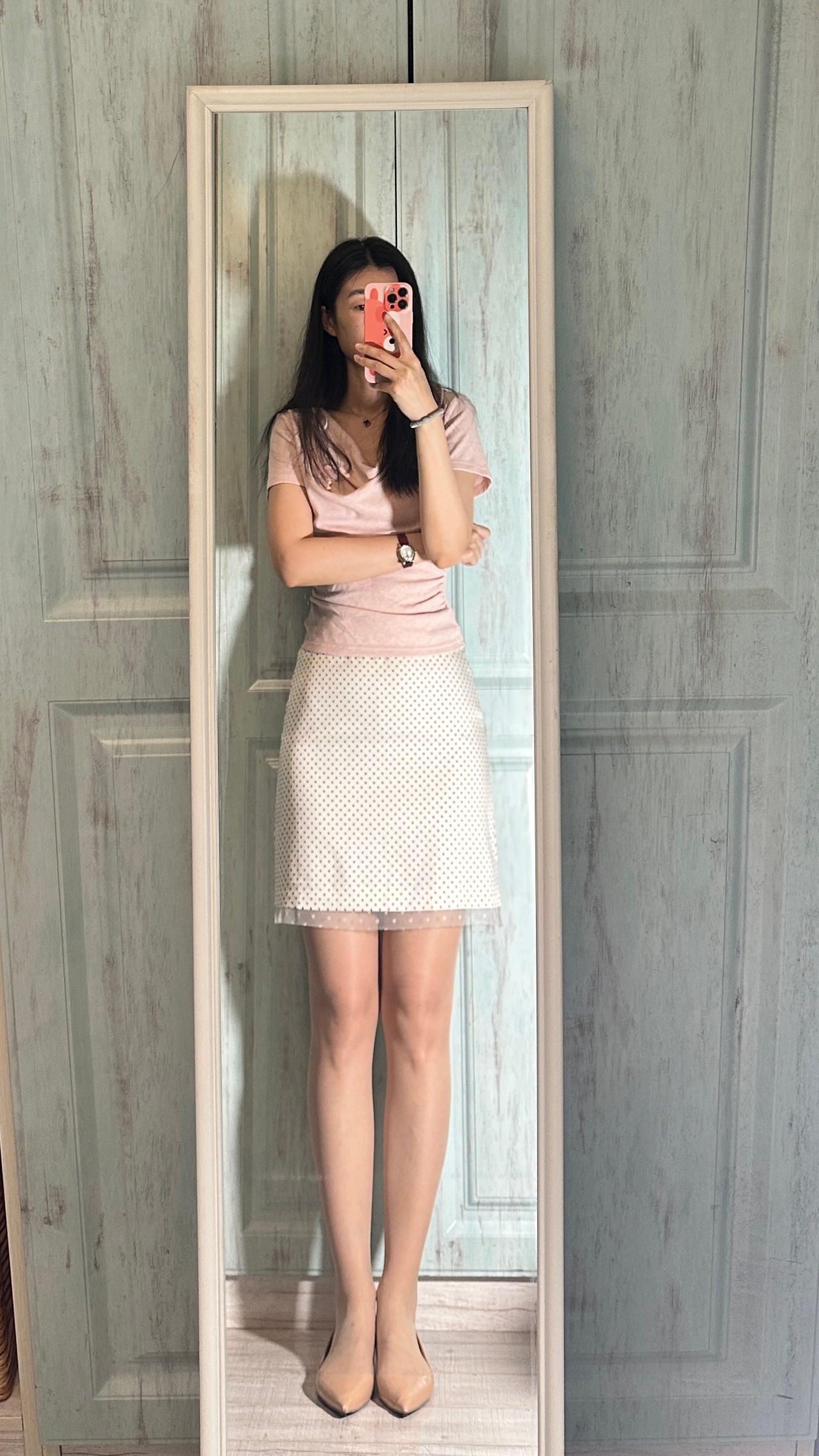 🙃为什么镜子这么糊…涞觅润丝今天穿什么ootd ​​​