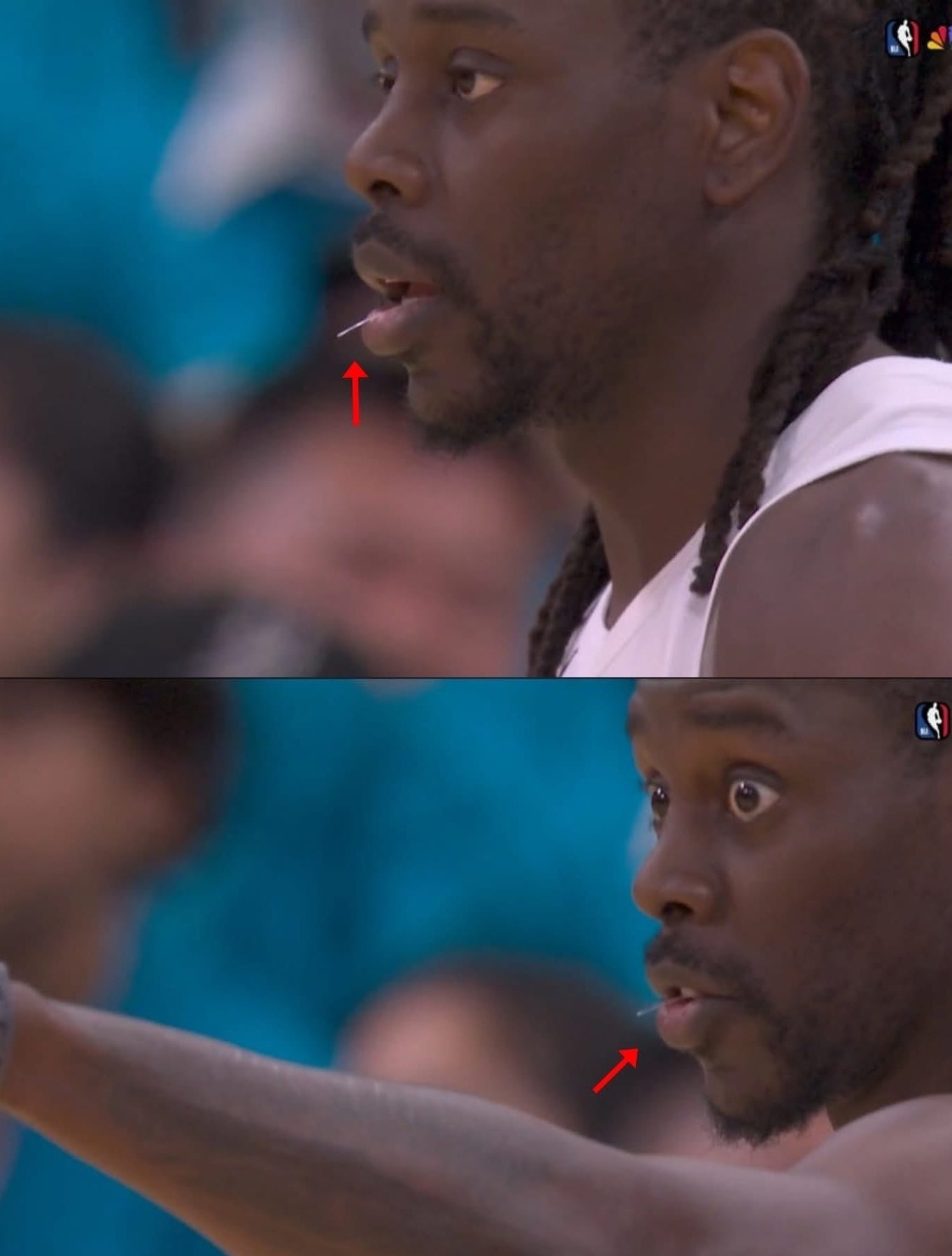 波特兰开拓者 朱哥嘴里叼着根牙签在场上打球？nba季后赛开拓者vs马刺