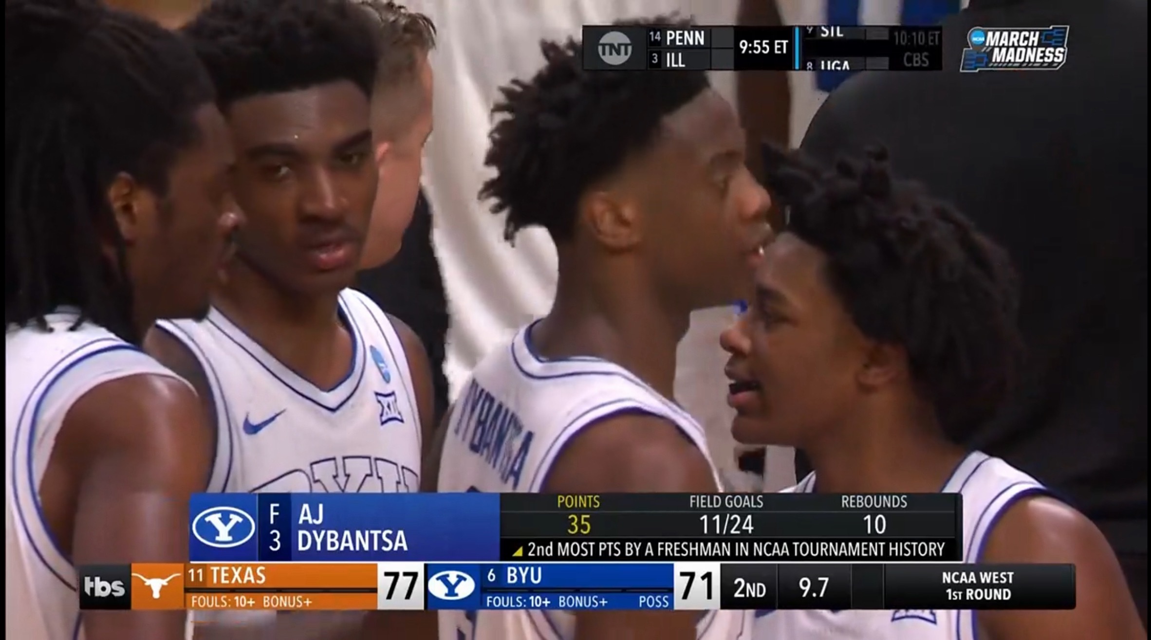 NCAA 疯三第一天还没打完，我感觉全世界的Bracket应该已经死完了…… 