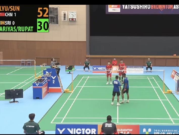 中国队2-0斯里兰卡队！
2026年羽毛球亚青赛混合团体小组赛，
中国55-25