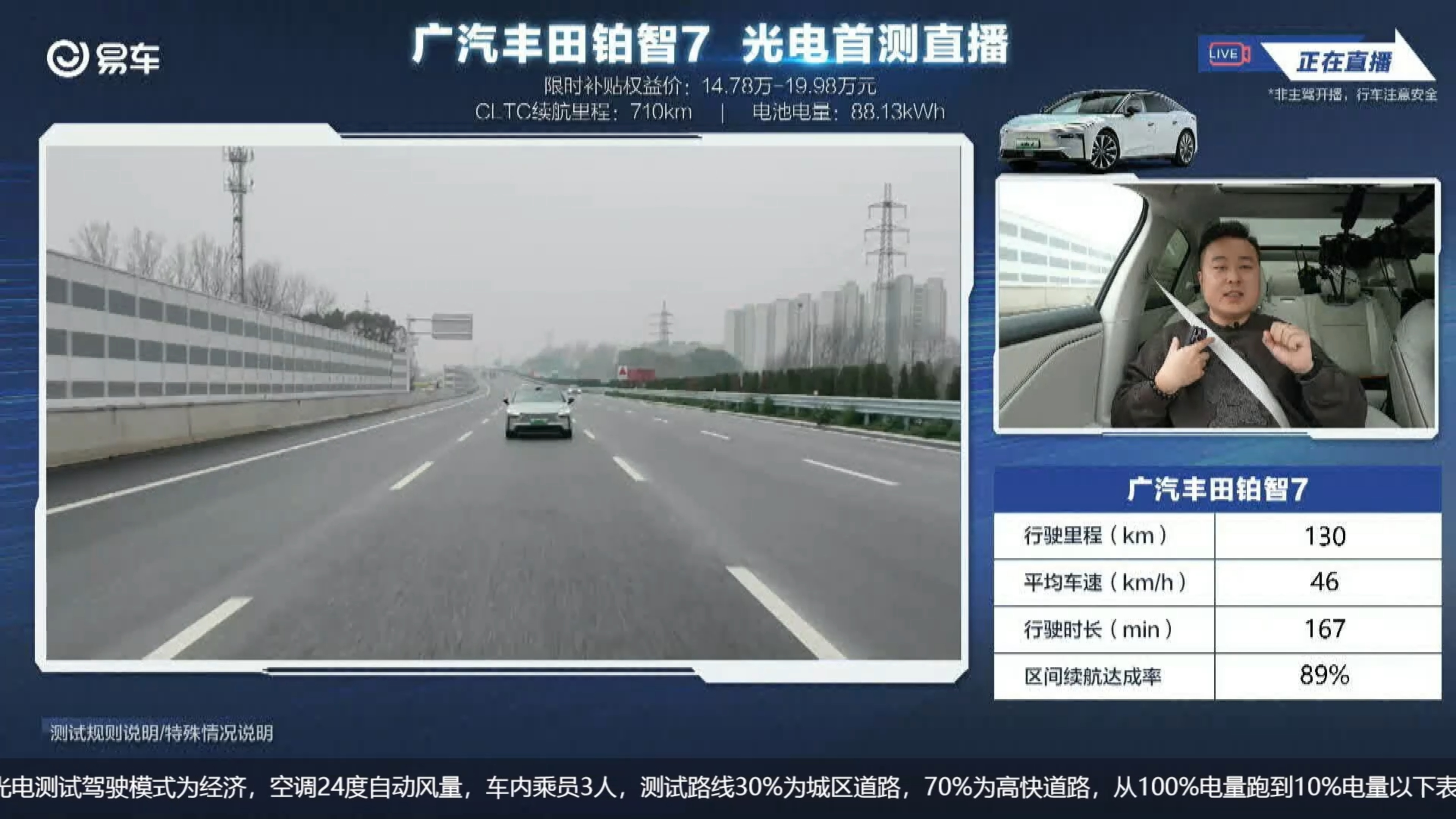 最近，易车给刚上市的丰田铂智7做了一次光电测试。说实话，这种测试见得多了，但这次