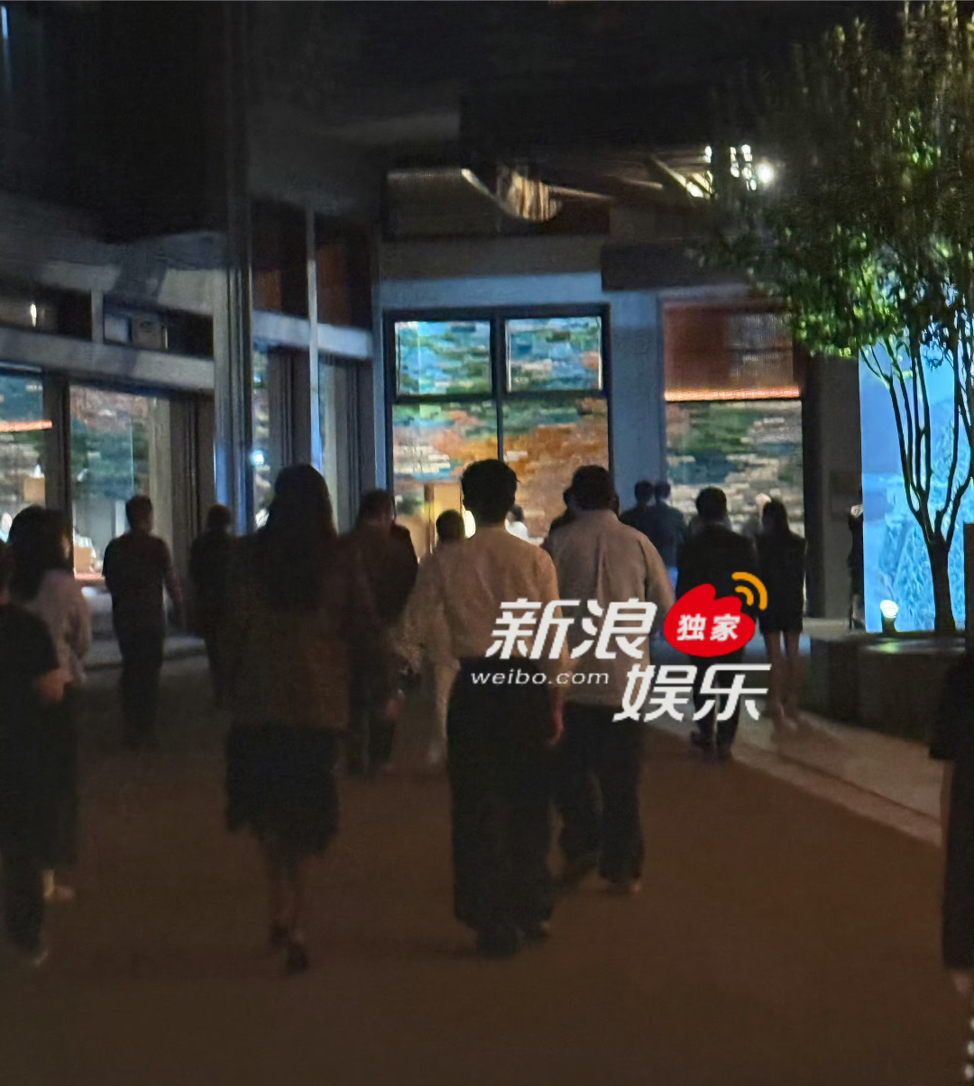 井柏然刘雯手牵手回酒店井柏然刘雯参加工作结束后手牵手一起回酒店，小情侣感情稳定，
