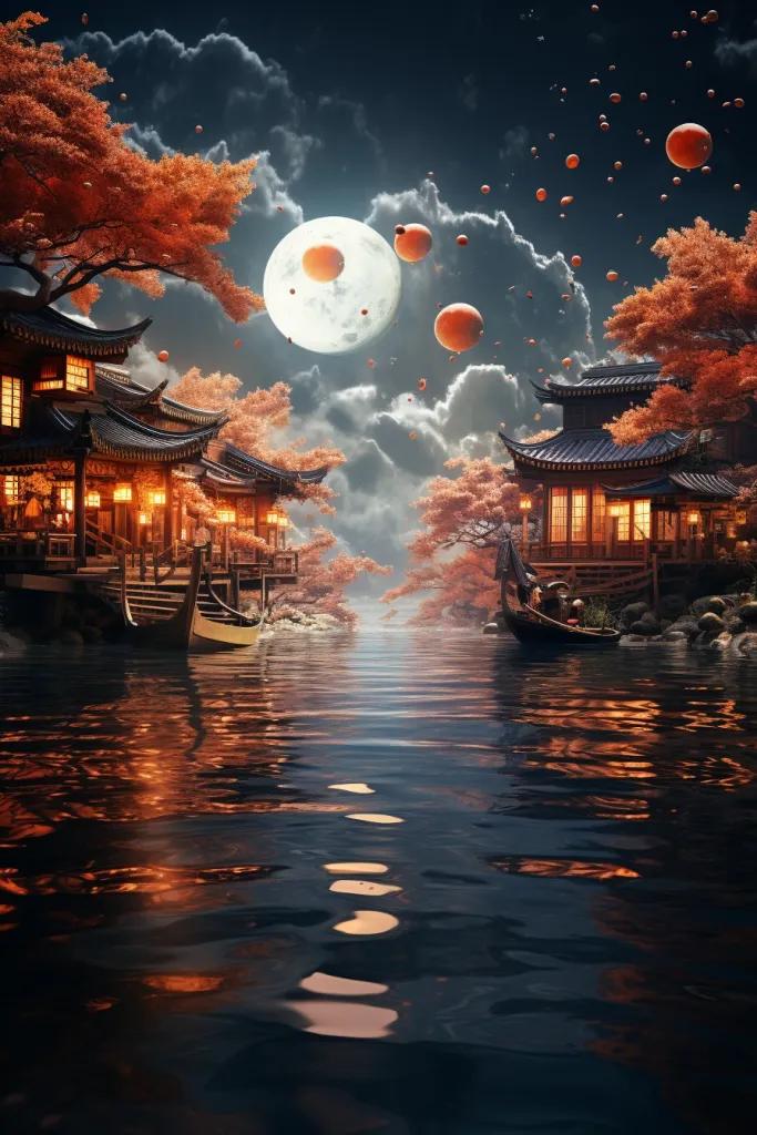 七律·中秋抒怀
文/陈德金（江西）

中秋赏月话团圆，共享天伦互挂牵。
树色传情