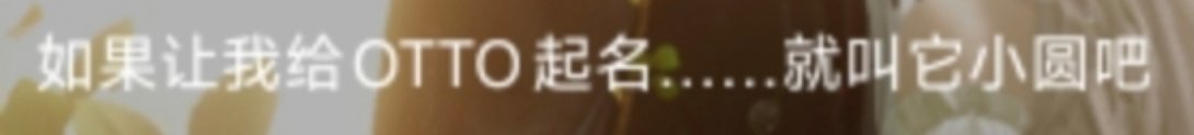 祁煜🐟祁煜 🐟赴焰新生 一个很冷的冷知识祁煜给OTTO起名小圆