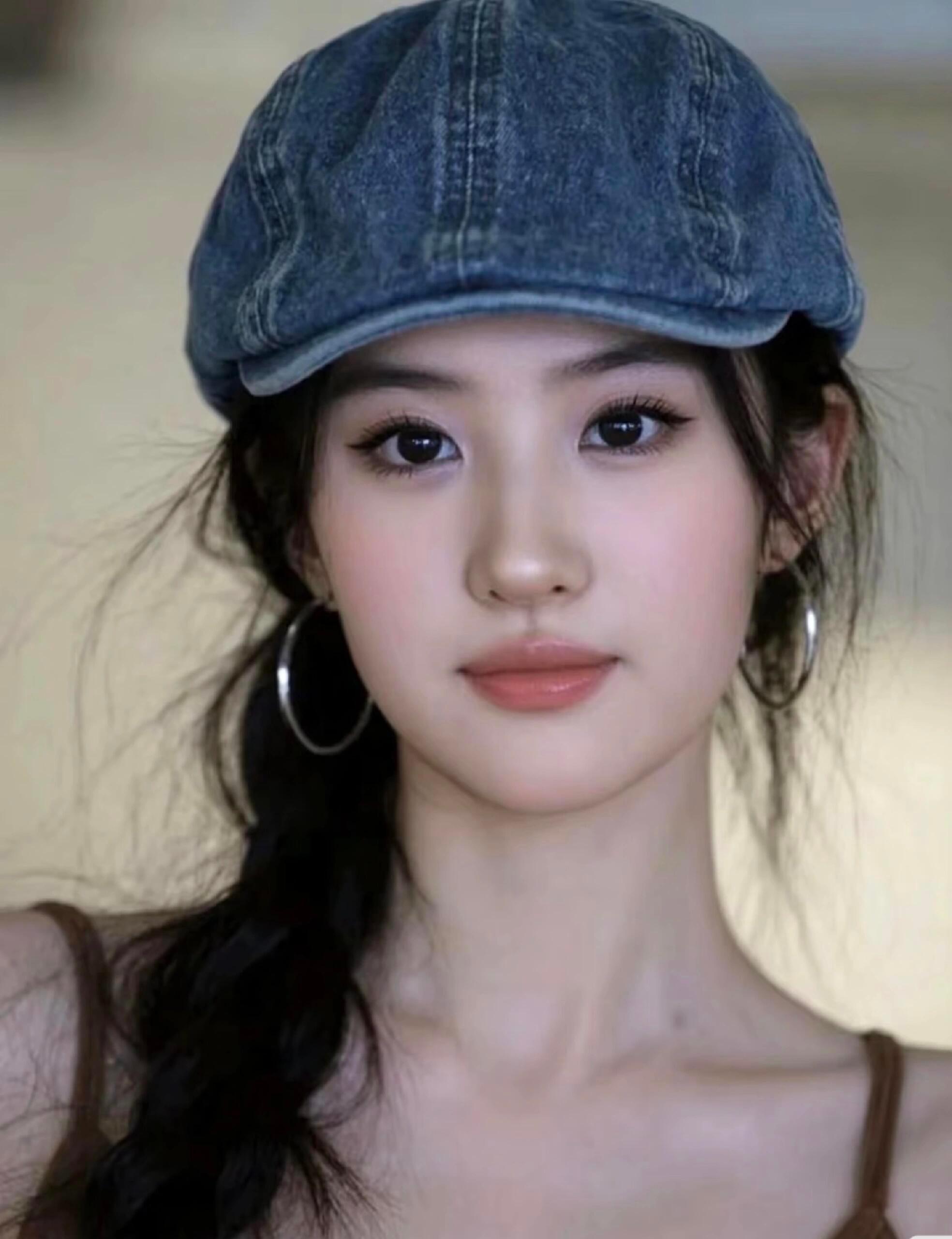 刘亦菲戴的叫什么帽子？鸭舌帽吗？求大家快给我科普下，叫什么帽子？是不是鸭舌帽🧢