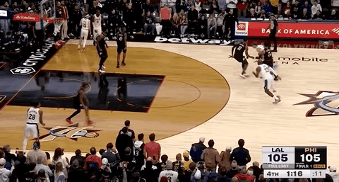 King is  back!詹姆斯关键时刻连的五分
，帮助球队赢下比赛!

今天