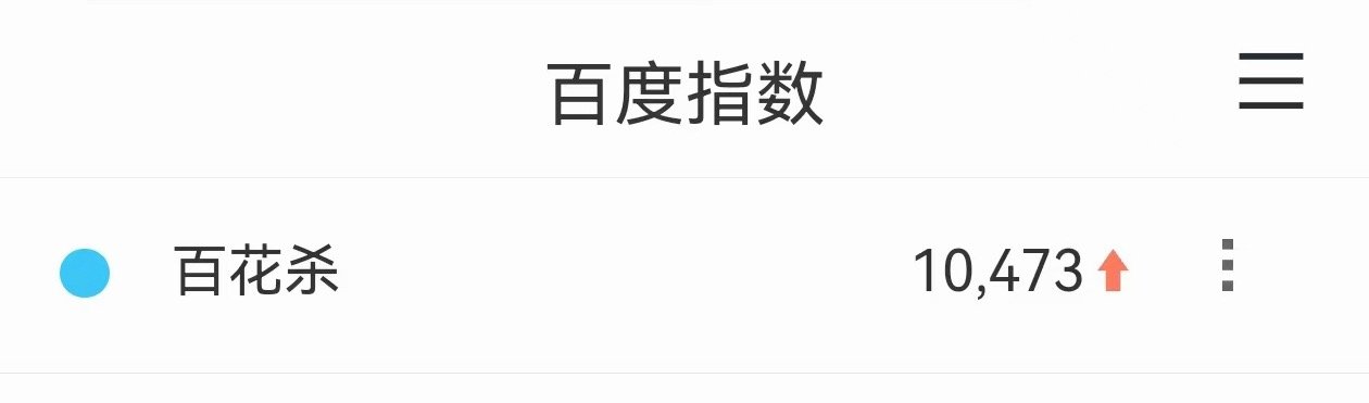 百花杀百指破万了，发谁你心里有数