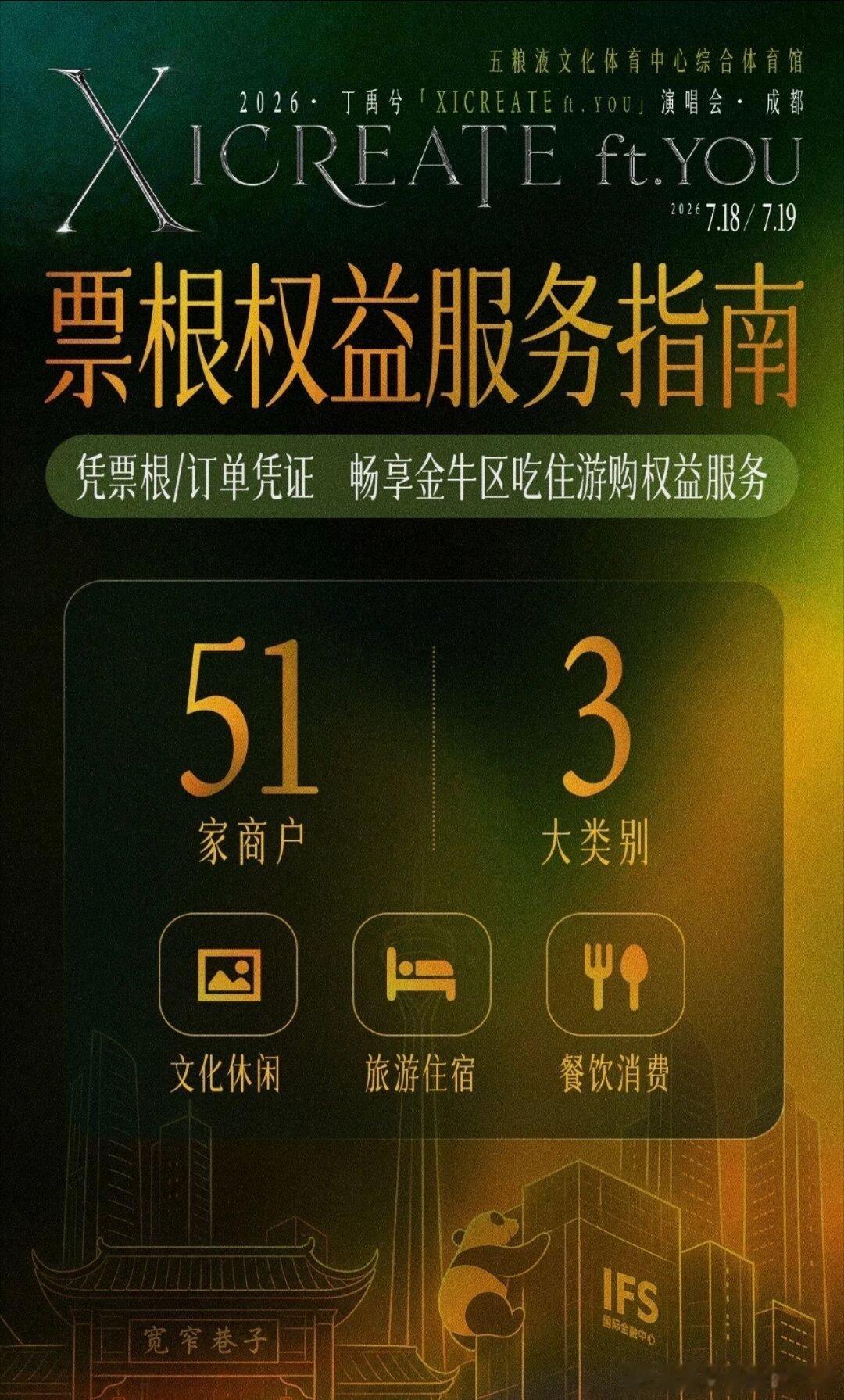 丁禹兮想的好周到，演唱会购票四面看台还有吃住行的权益服务