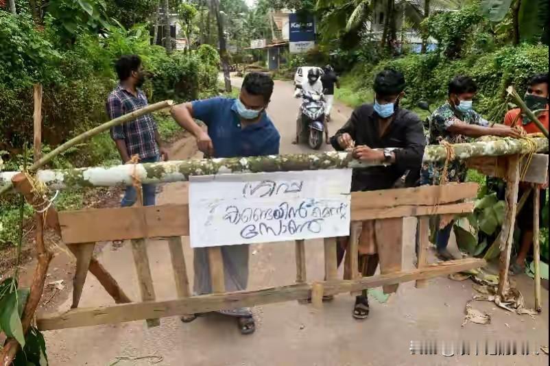 吓我一跳，你看看吧，印度都开始封路了？[捂脸]口罩也戴起来了，第二张图是不是还要