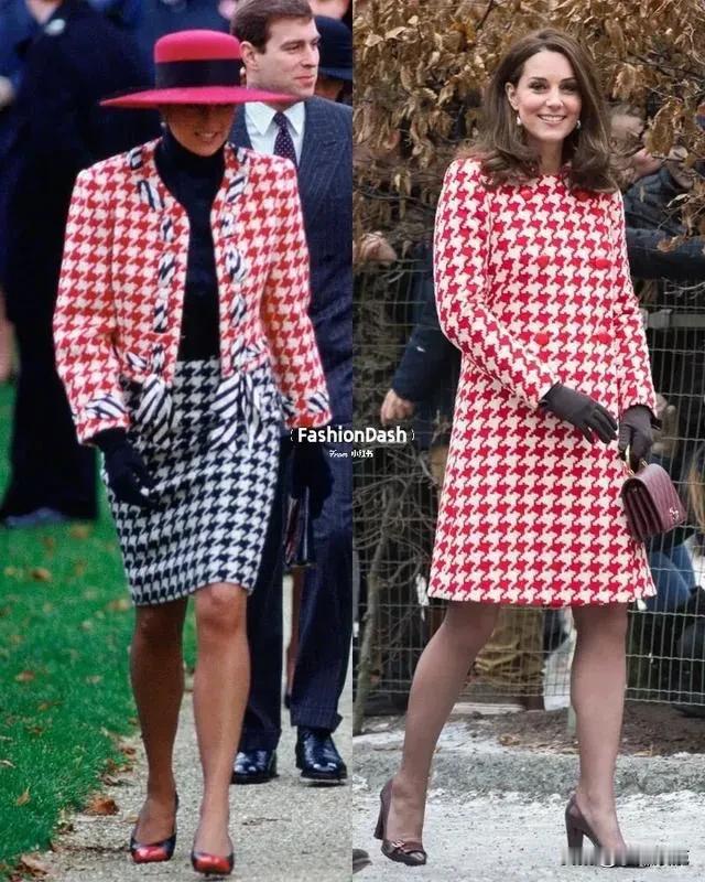 外媒就是厉害！黛安娜和凯特的异曲同工之处全部挖出来。凯特王妃以前的很多造型都和黛