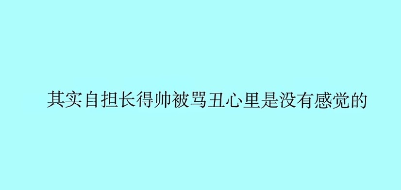 有什么不满就对我哥哥的建模脸去说吧 