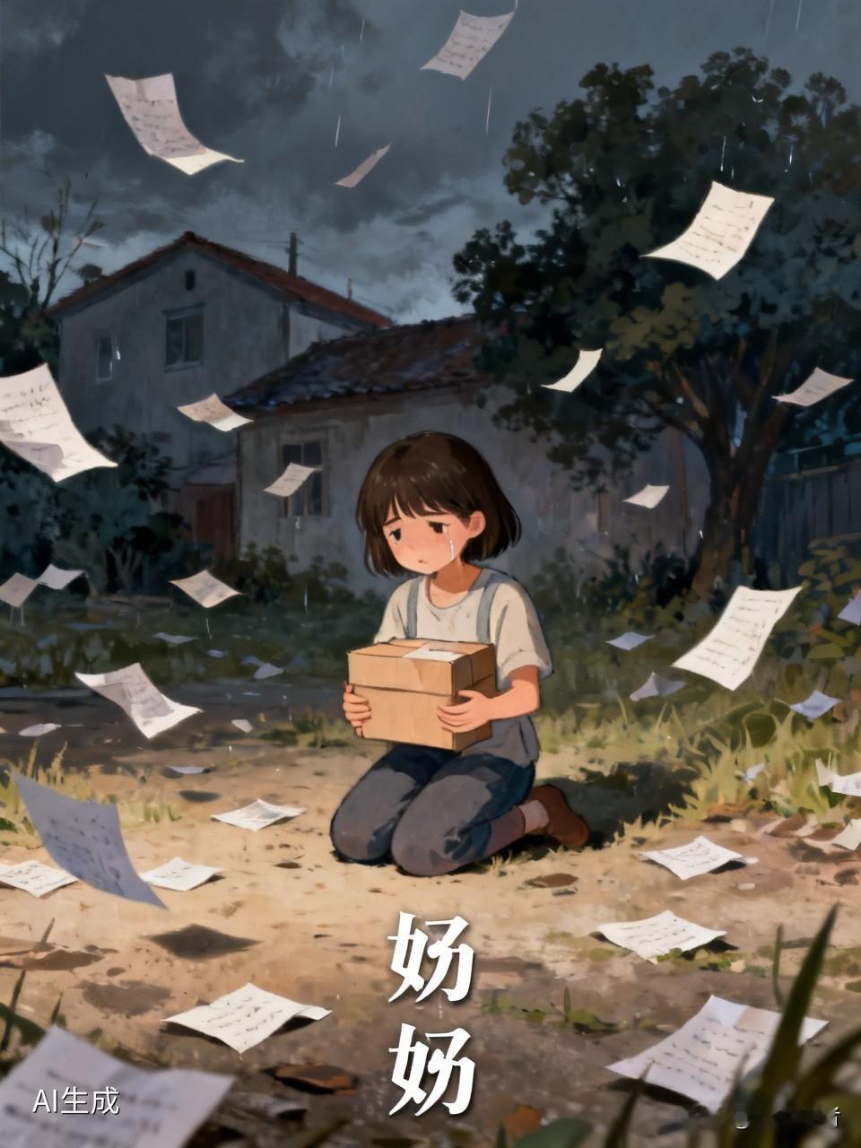 孙女攥紧给奶奶买的快递，一路飞奔回家。快递盒的棱角硌得手心发疼，却比不上听到噩耗