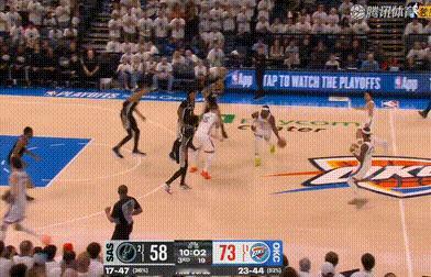 要崩？雷霆一波攻势领先到18分，打停马刺马刺vs雷霆NBA