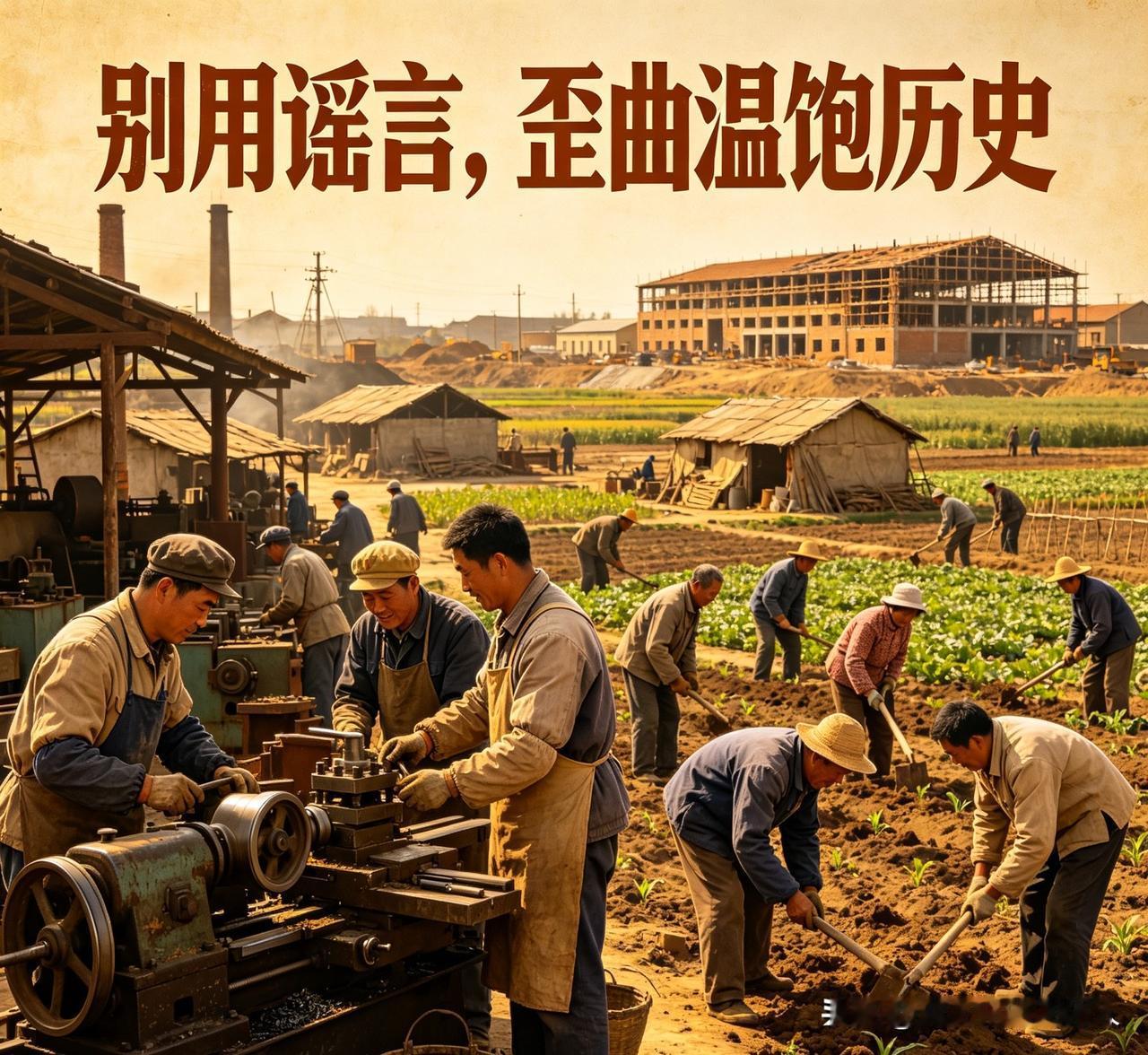 为什么总有一部分人，
非要刻意否定、抹煞
新中国解决全民基本温饱的历史功绩？
还