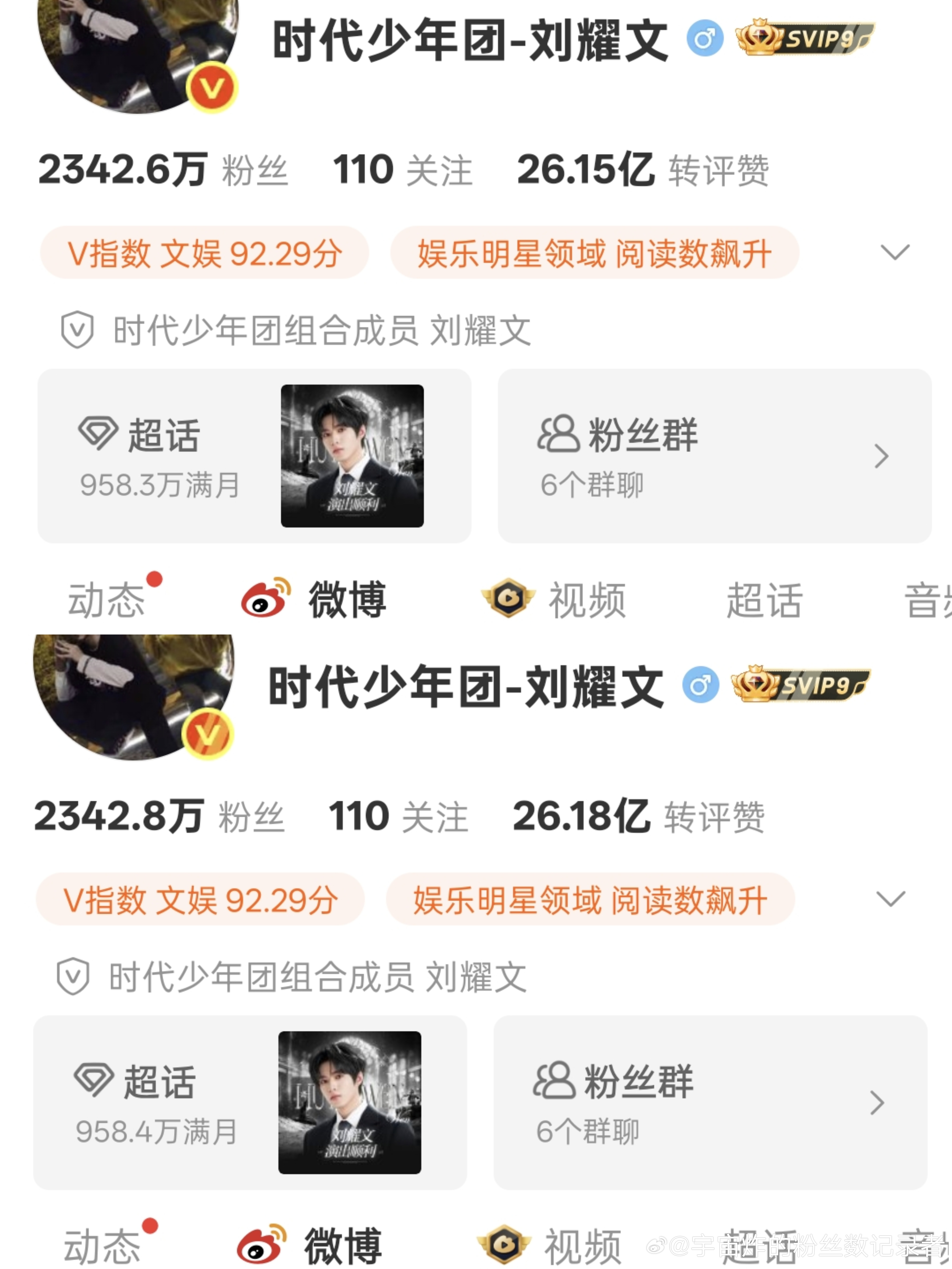 粉丝数记录第2322天2026年8月2日  23:00团官博  +0.5w马嘉祺