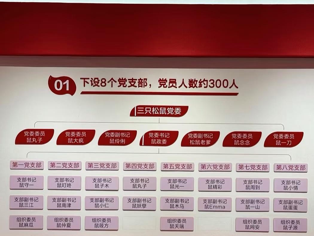 三只松鼠这种企业文化算什么呢？

有网友评论党务公开还要用化名，有点违反条例了。