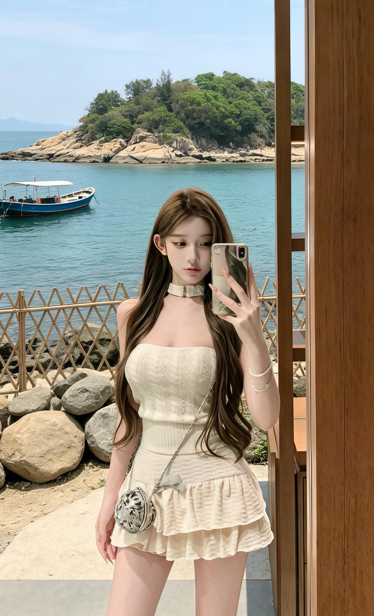 白色抹胸穿搭灵感 五一出游穿搭 辣妹穿搭