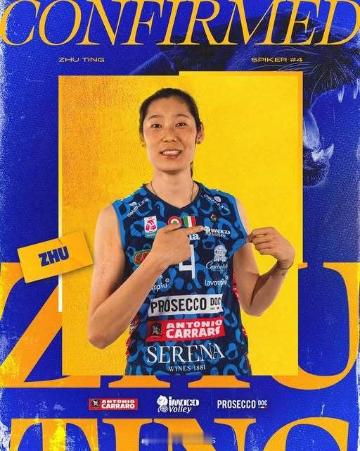中国排球留洋动态科内利亚诺官宣朱婷续约 6月20日，意甲科内利亚诺女排宣布续约朱