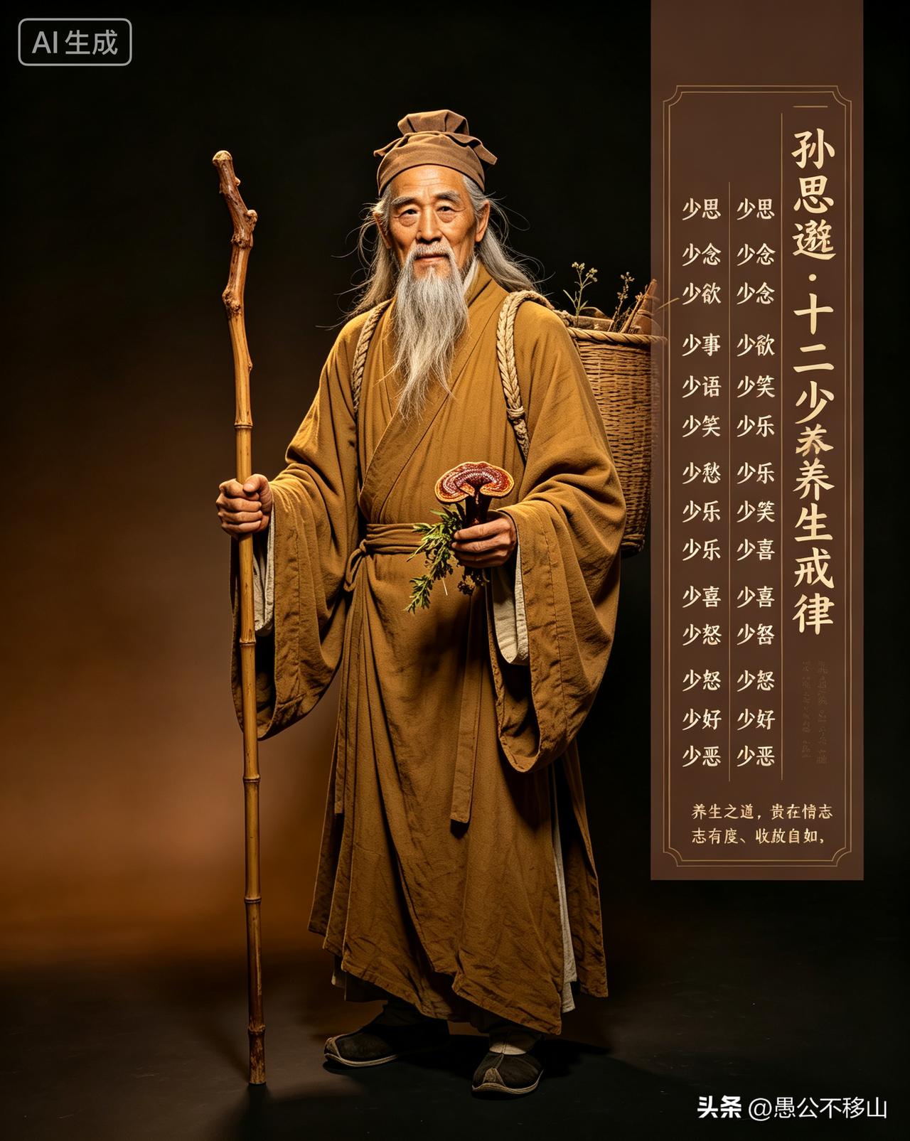 情绪不过度，心念不过耗
——孙思邈养生戒律的“十二少、十二多”
 
导语：
 
