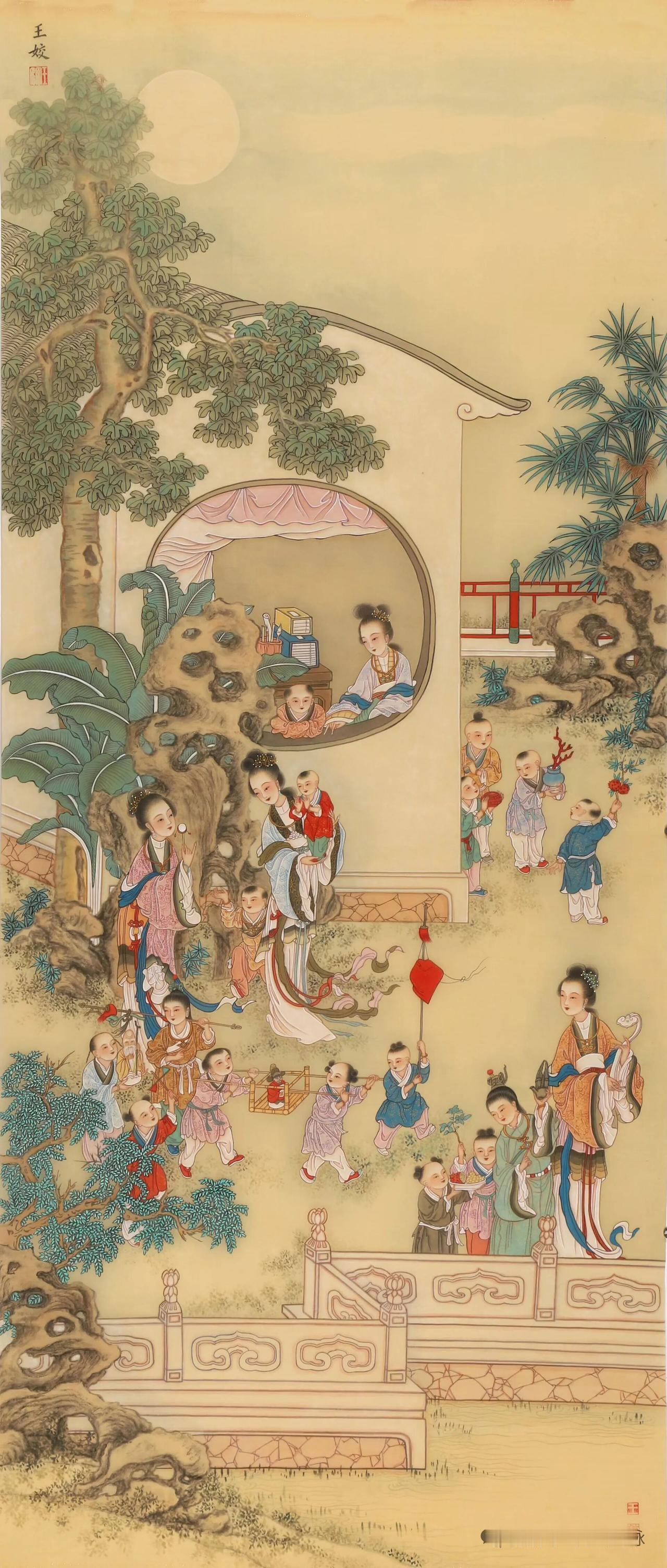 工笔仕女画欣赏工笔美人图鉴