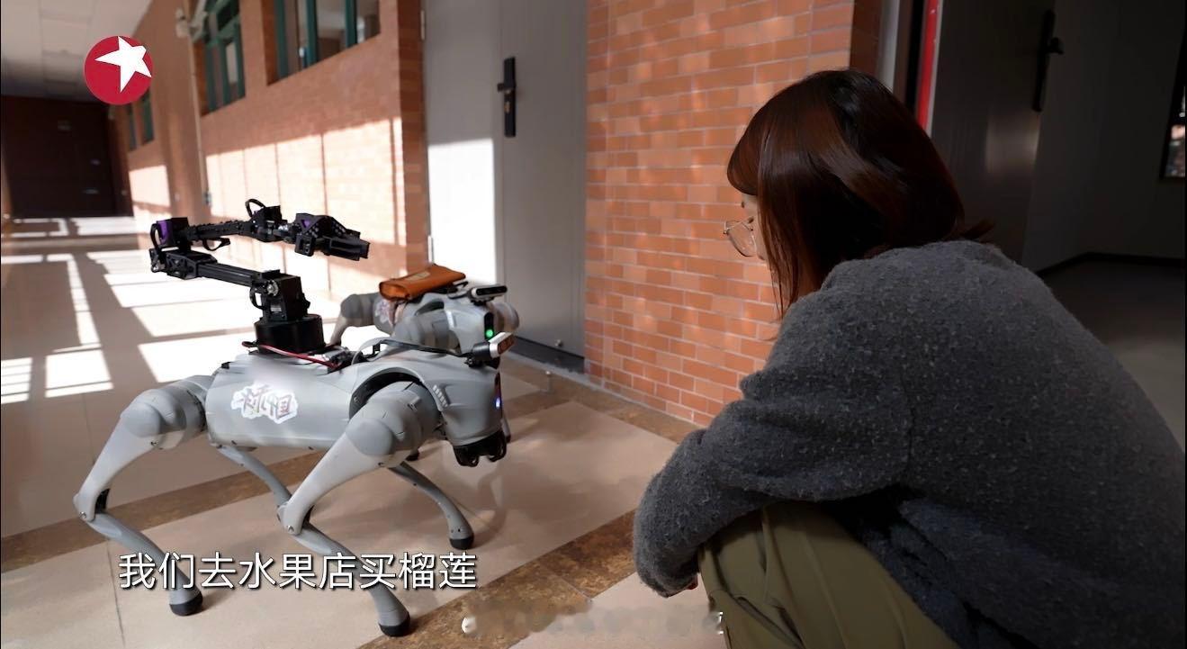 机器狗会买榴莲还会算账 看到这我就觉得是我梦中情宠来了啊，谁不想要一只这么聪明能