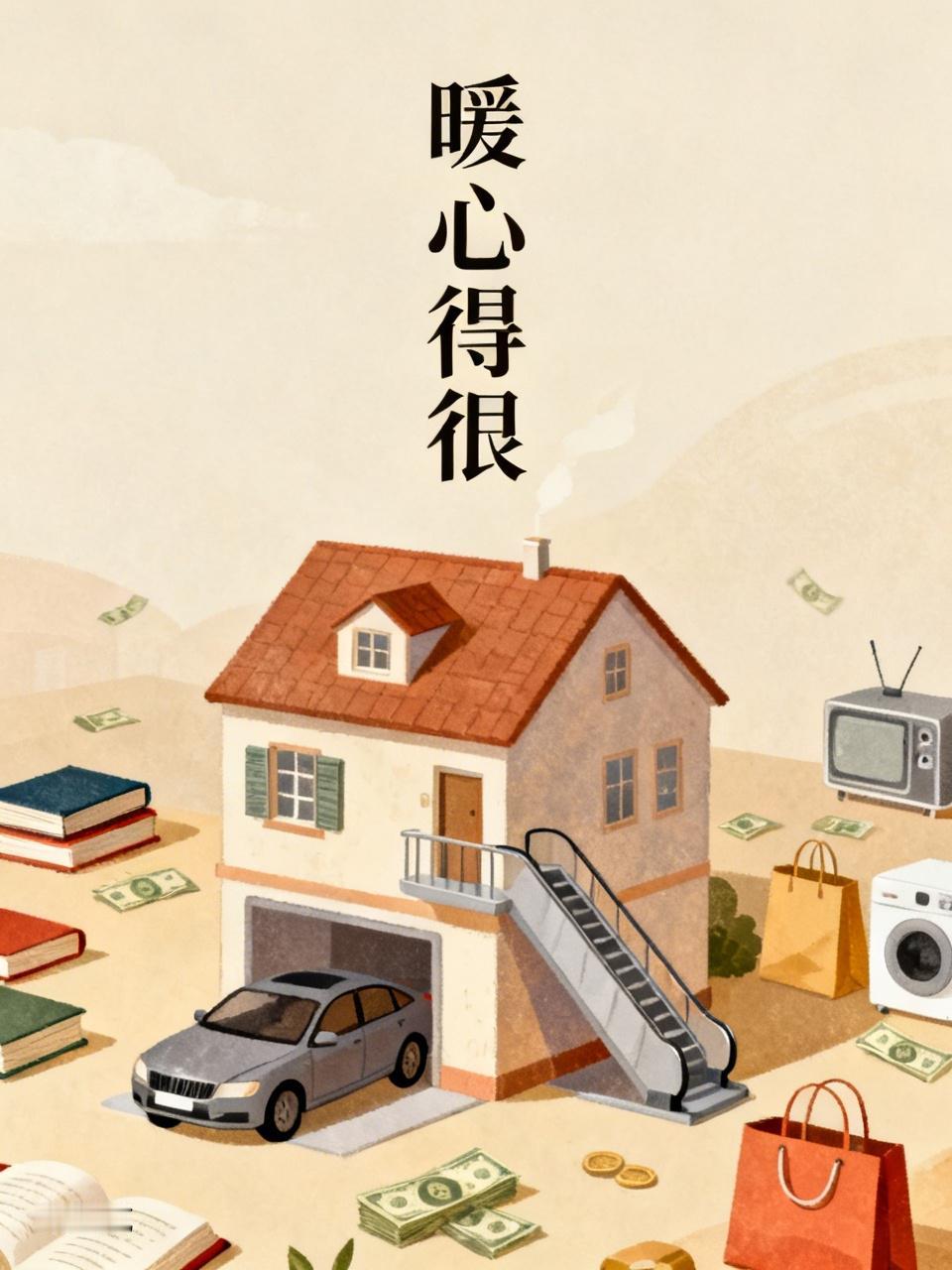 属狗的人有钱后，那真的是暖心得很。他们第一时间就想着家人，给父母换带电梯的大房子