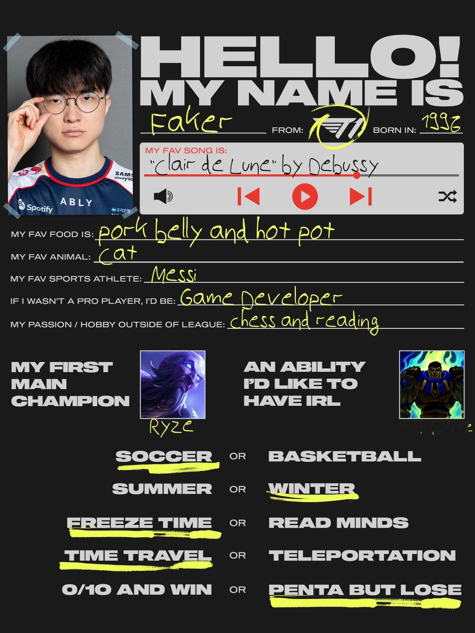 LoL Esports官推更新Faker 🤝 Messi梅西 Faker在Lo