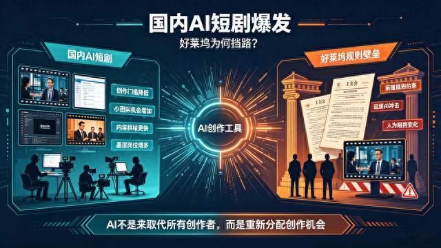 国内AI短剧爆火，好莱坞却在刻意阻挡发展