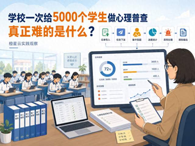 学校一次给5000个学生做心理普查，真正难的是什么？