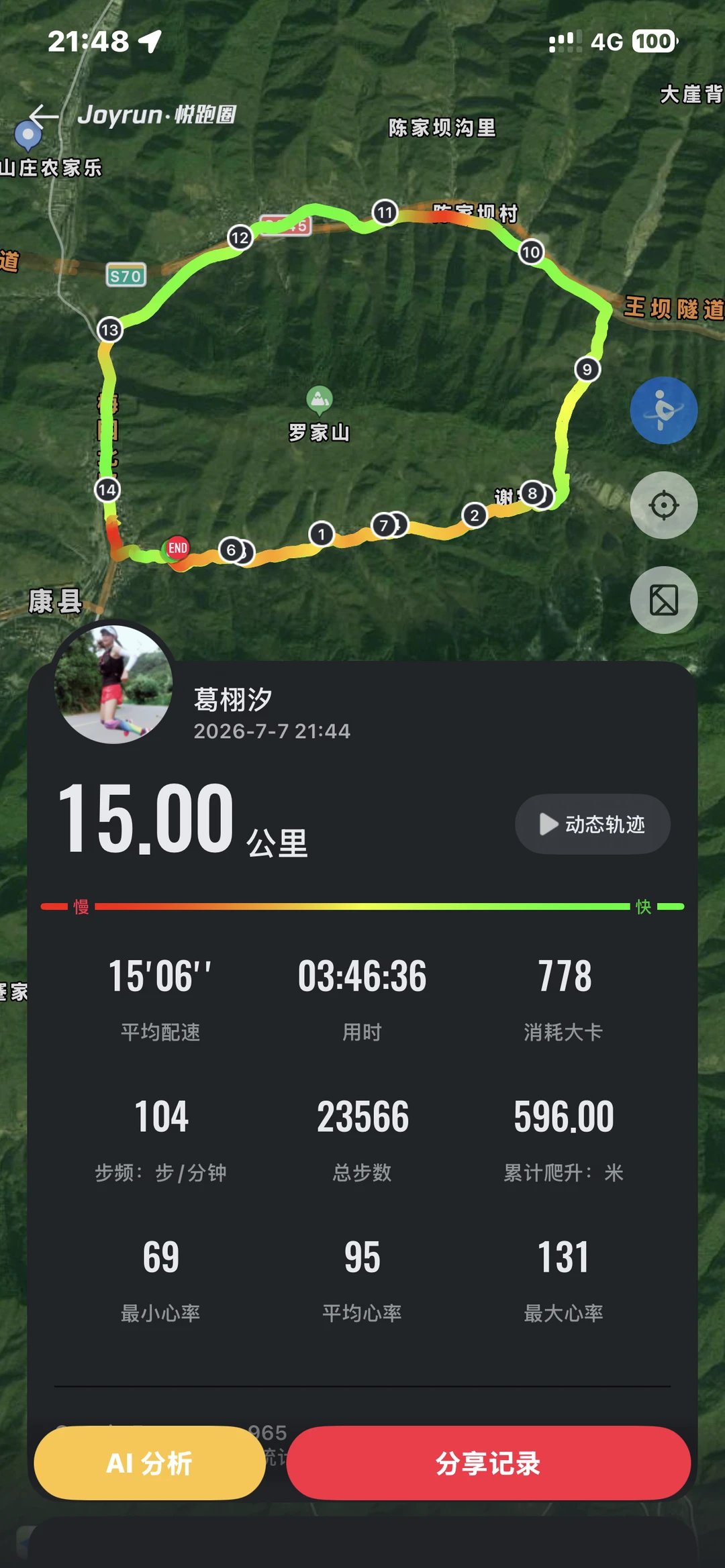 夜走15公里｜爬山的快乐