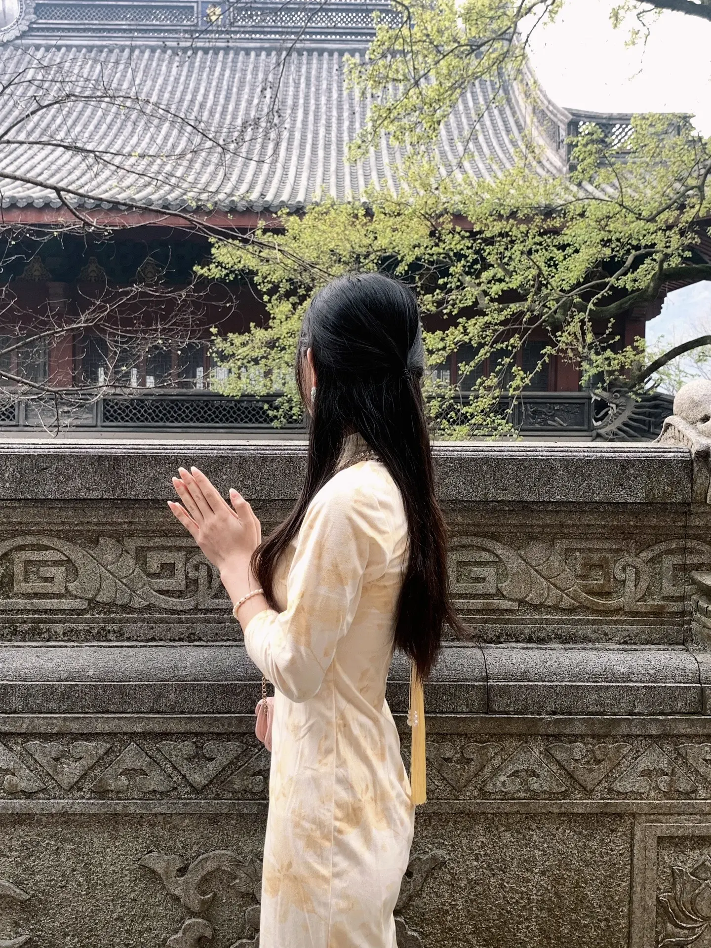 自是人生长恨水长东 旗袍