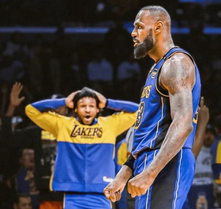 詹姆斯首次三双时布朗尼仅105天，41岁和布朗尼同场再拿三双
04月01日讯，在