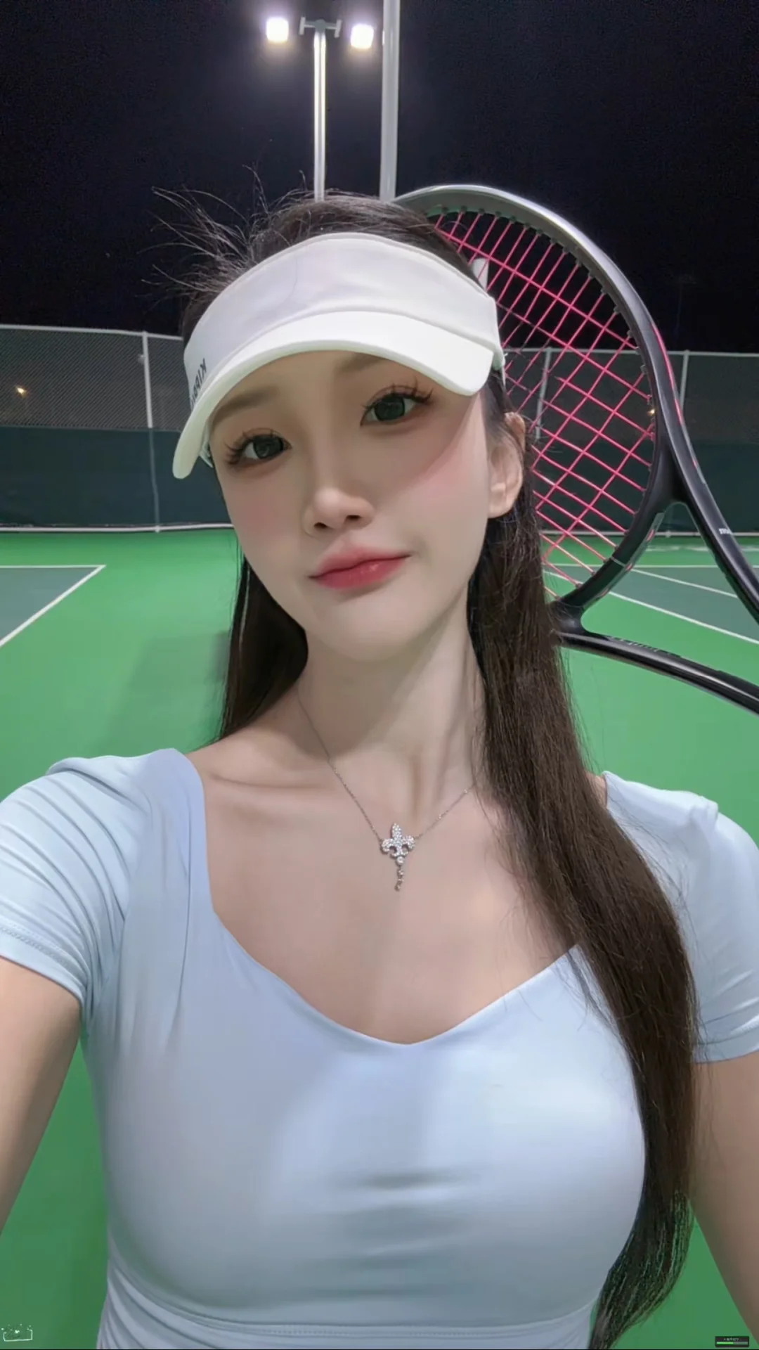 谁说晚上不能打网球🎾