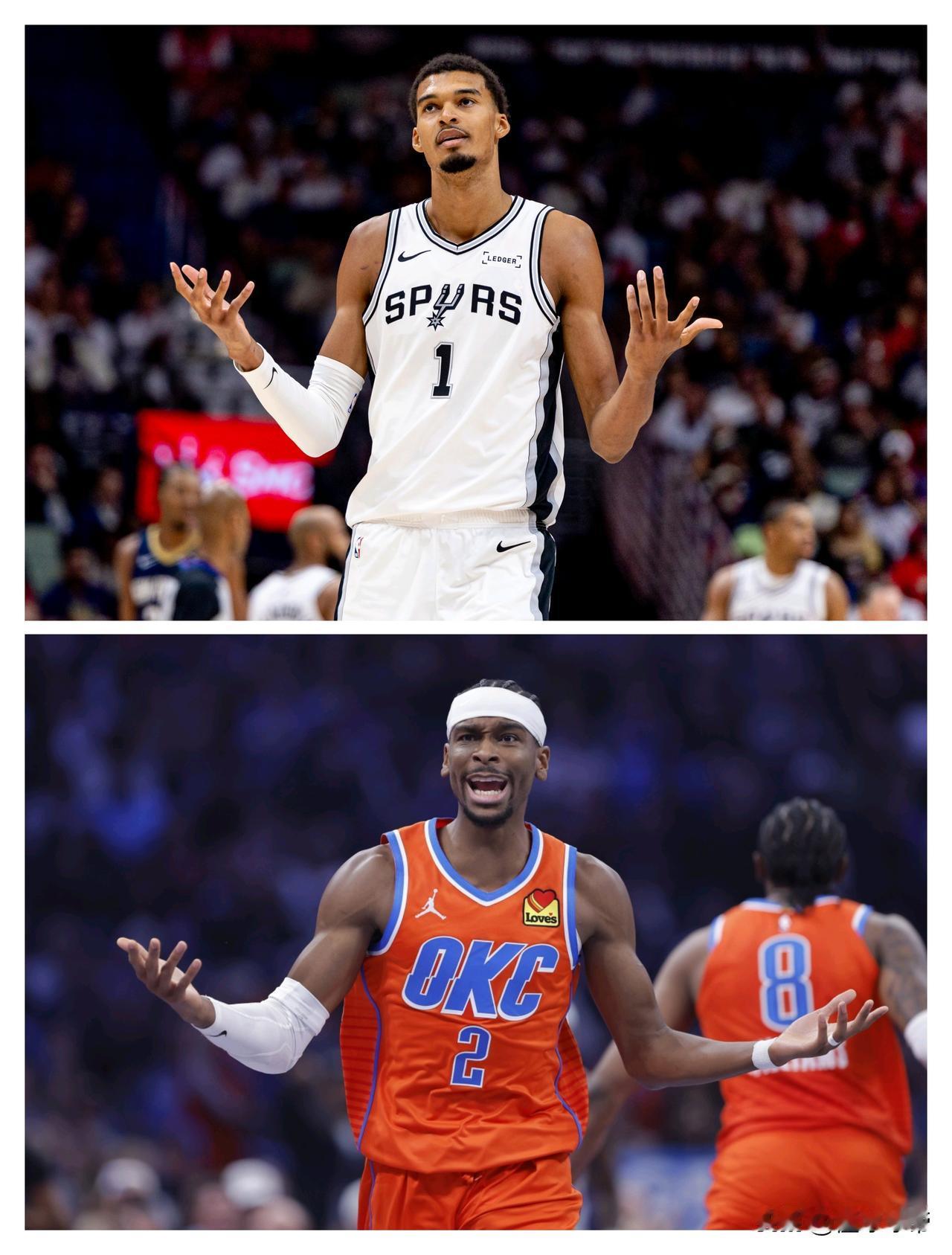 能打败亚历山大的只有怪兽，雷霆去年输字母哥今年输文班亚马!

在今天雷霆与马刺的