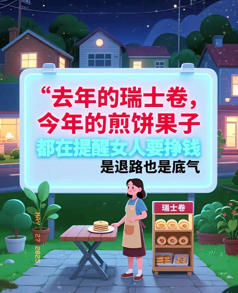 去年的瑞士卷我都快淡忘了，
今年的煎饼果子又让我想起来了。

全职妈妈太不容易了