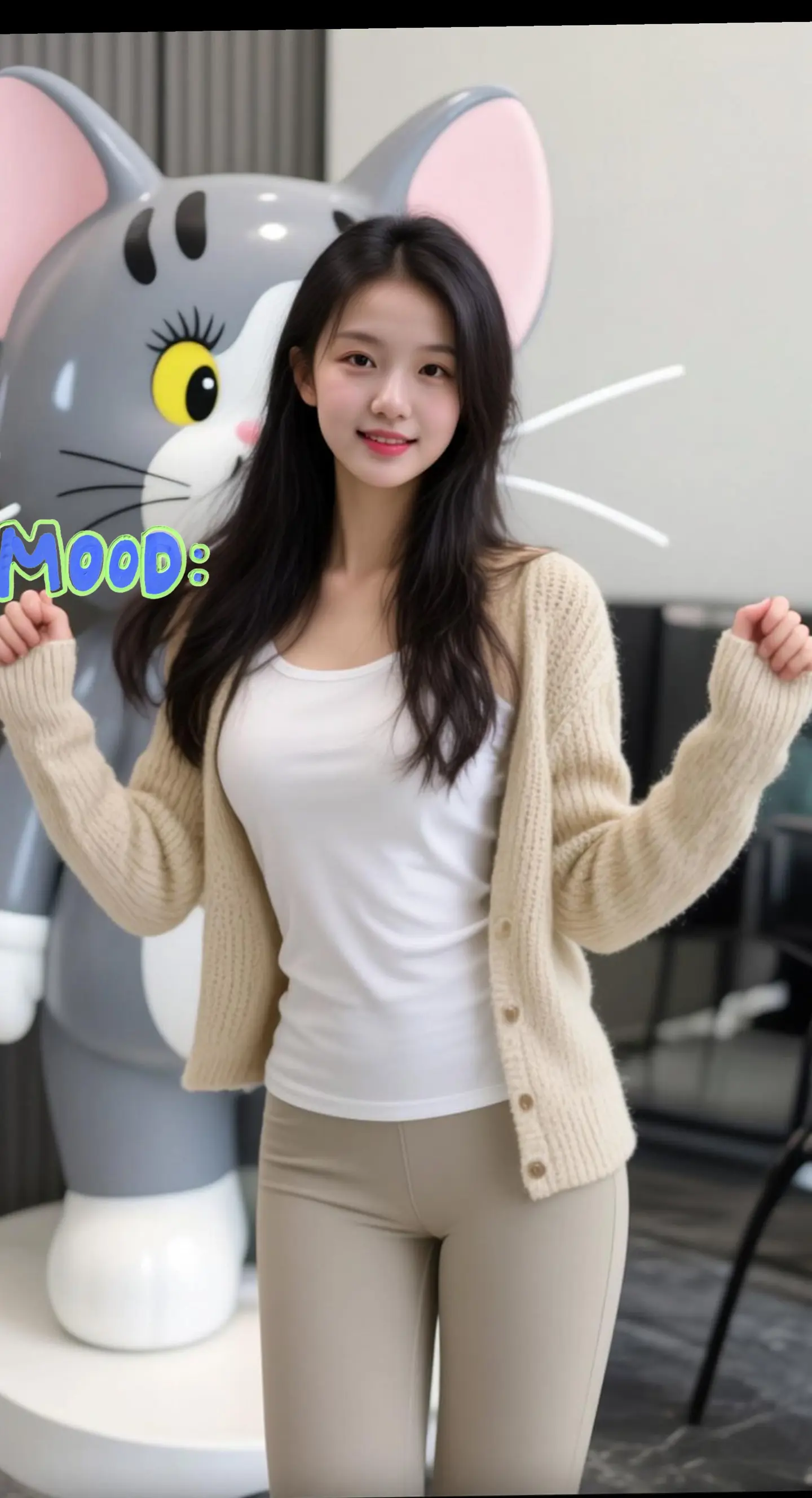 AI浅棕系生活照 ai创作