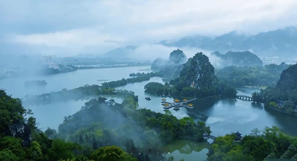 都是Al惹的祸！五A景区肇庆星湖成这样子了！