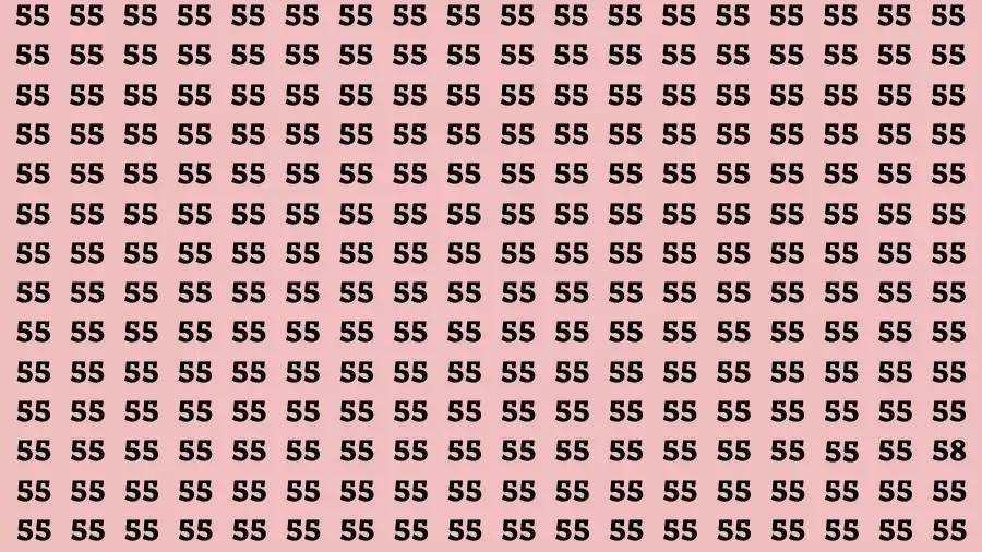 这是一场超考验眼力的脑部测试！眼前是由密密麻麻 “55” 组成的粉色背景图案，视