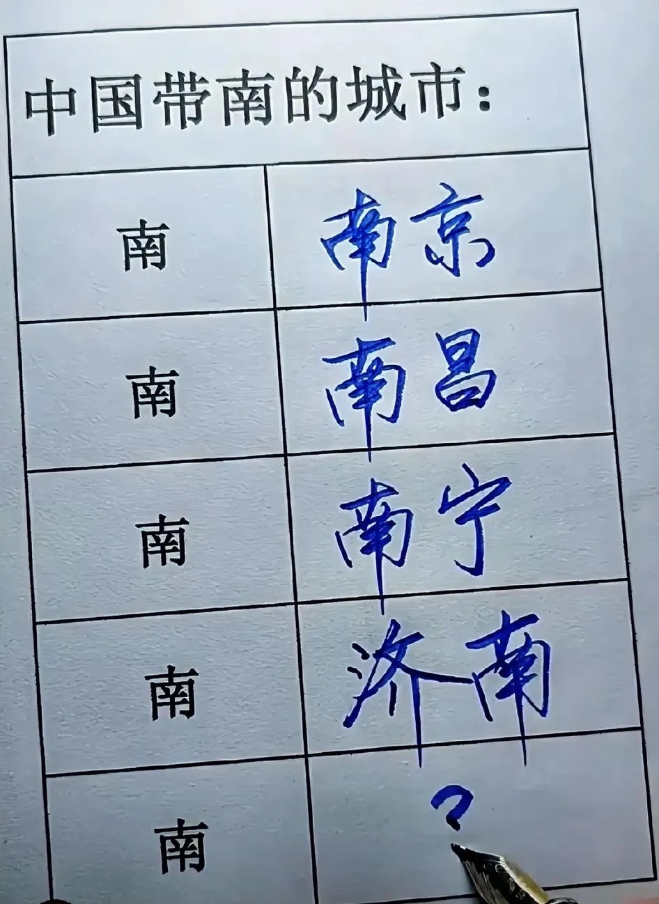中国带南字的城市有哪些？ ​​​