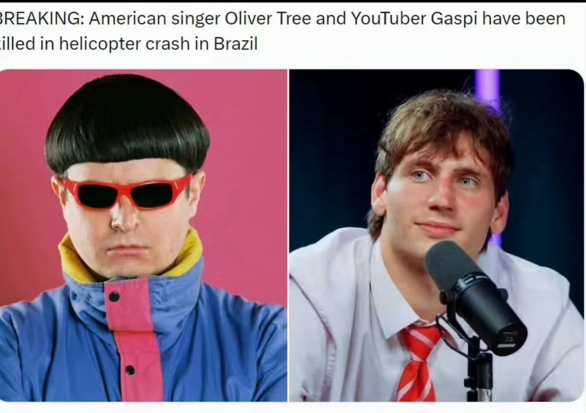 歌手OliverTree空难去世噩耗传来，美国另类流行歌手Oliver Tree