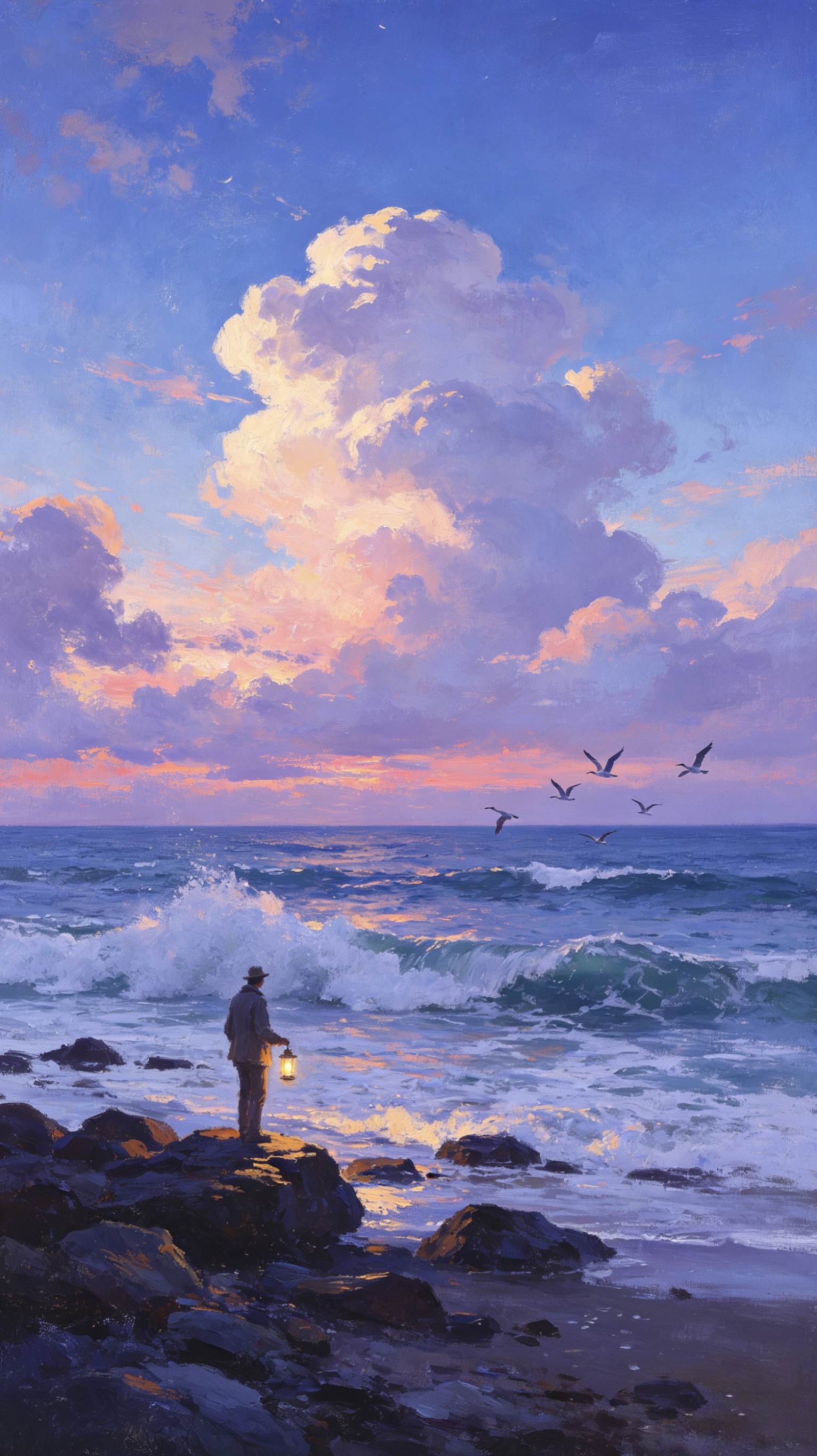 手机壁纸 |把海边的日出与浪漫，藏进每一次手机解锁里吧✨ 