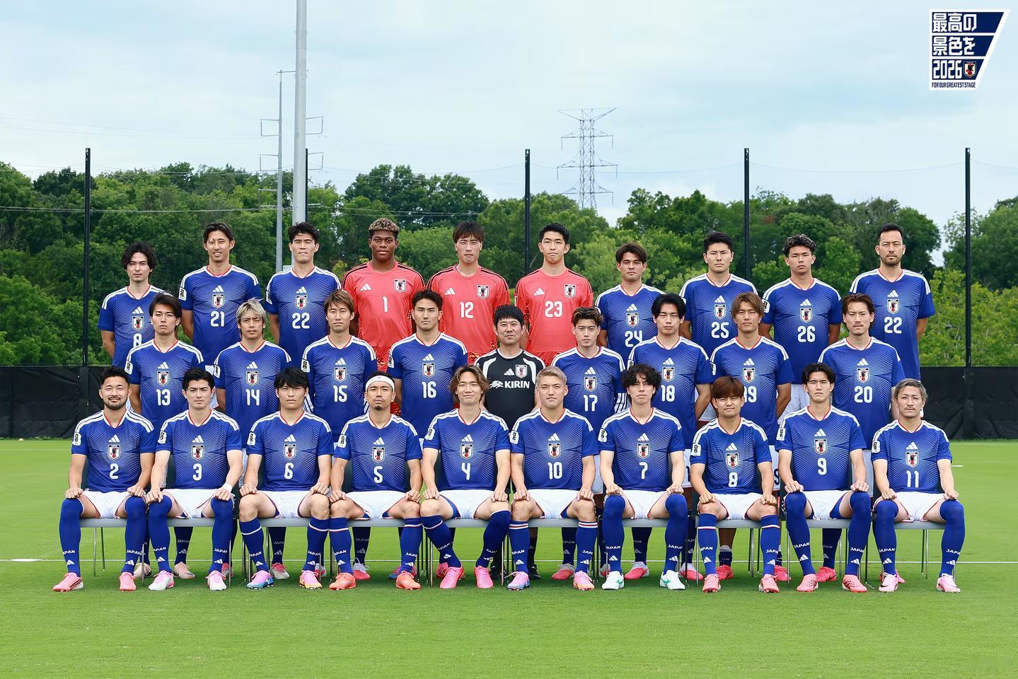 サッカー日本代表世界杯 日本代表世界杯纪念合影📸 