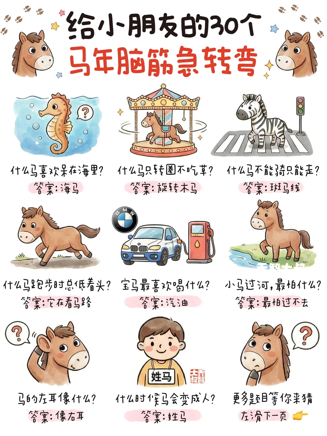 给小朋友的30个那年脑筋急转弯🔥