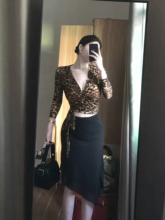 一件豹纹尊的可以美出新高度～