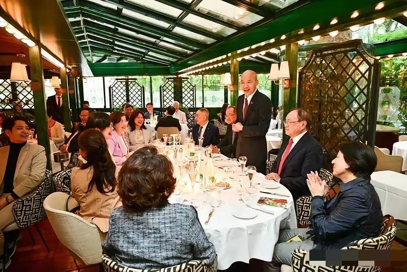 台立法机构负责人韩国瑜10日上午抵达法国，在出席侨宴时表示，“以身为台湾人为荣，