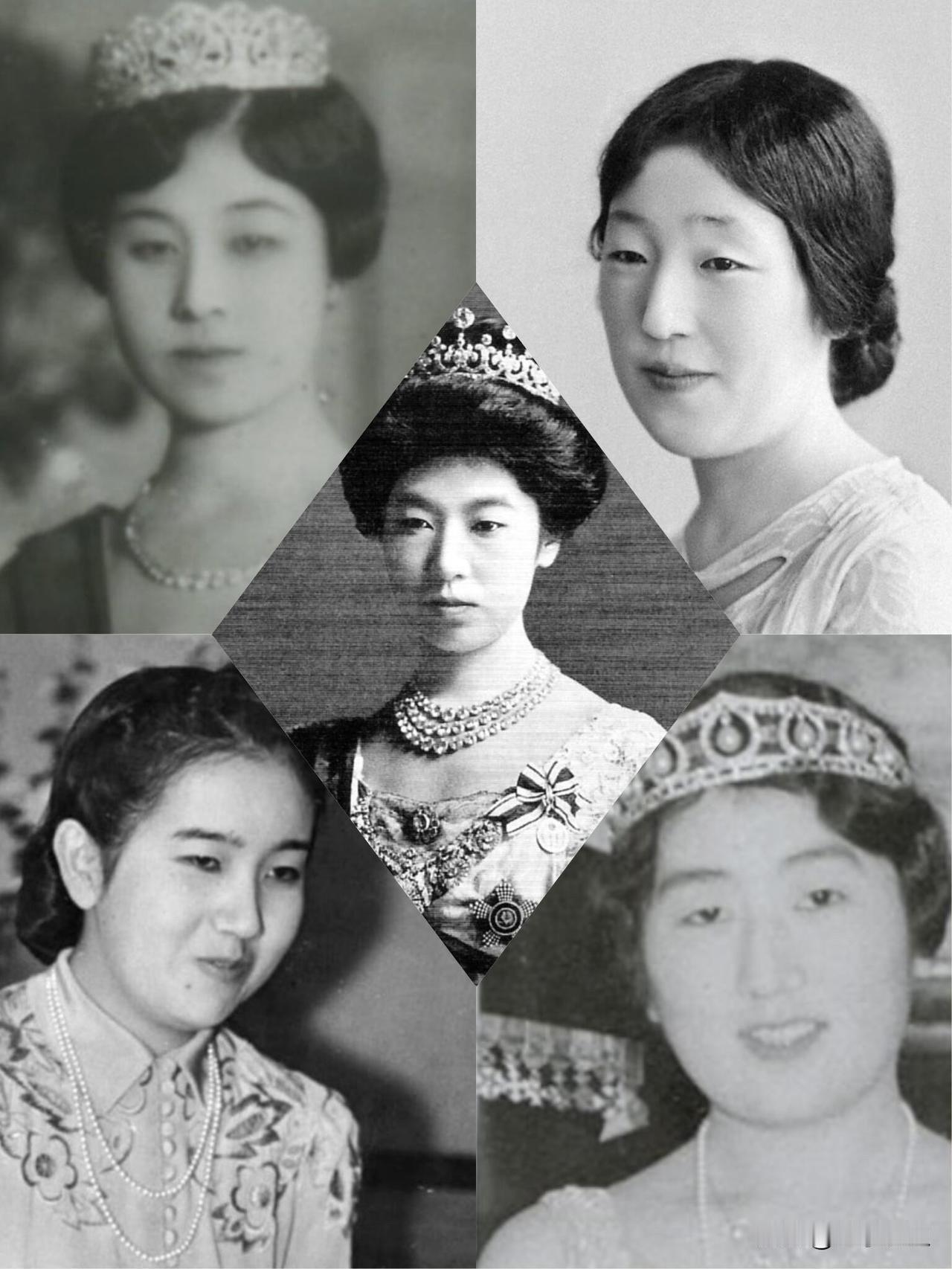 贞明皇后和她的四个儿媳||

大儿媳香淳皇后，久迩宫邦彦王和伣子妃的长女。良子与